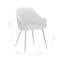 Armen Living Pixie Two Tone Teal Fabric Dining Room Chair with Black Metal Legs LCPXCHTL - alternate 5